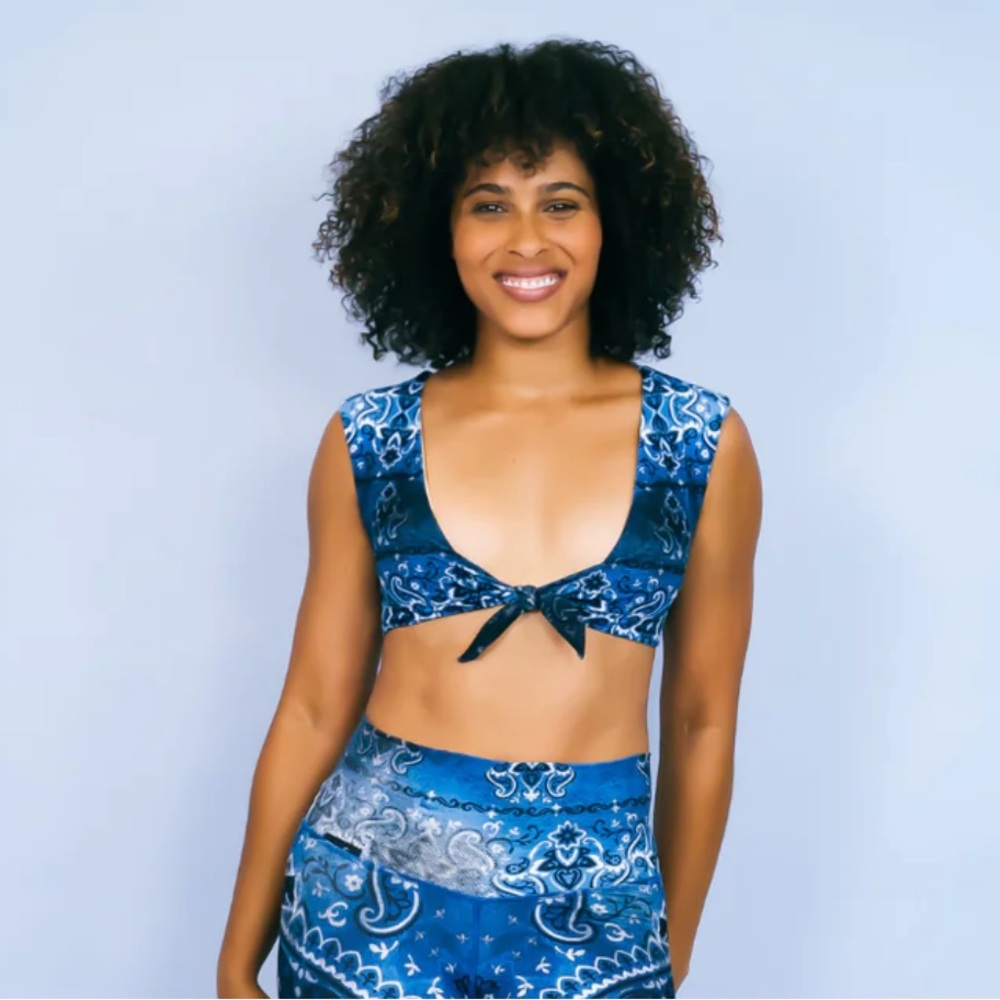 Niyama Sol Knotty bra - size M/L True blue